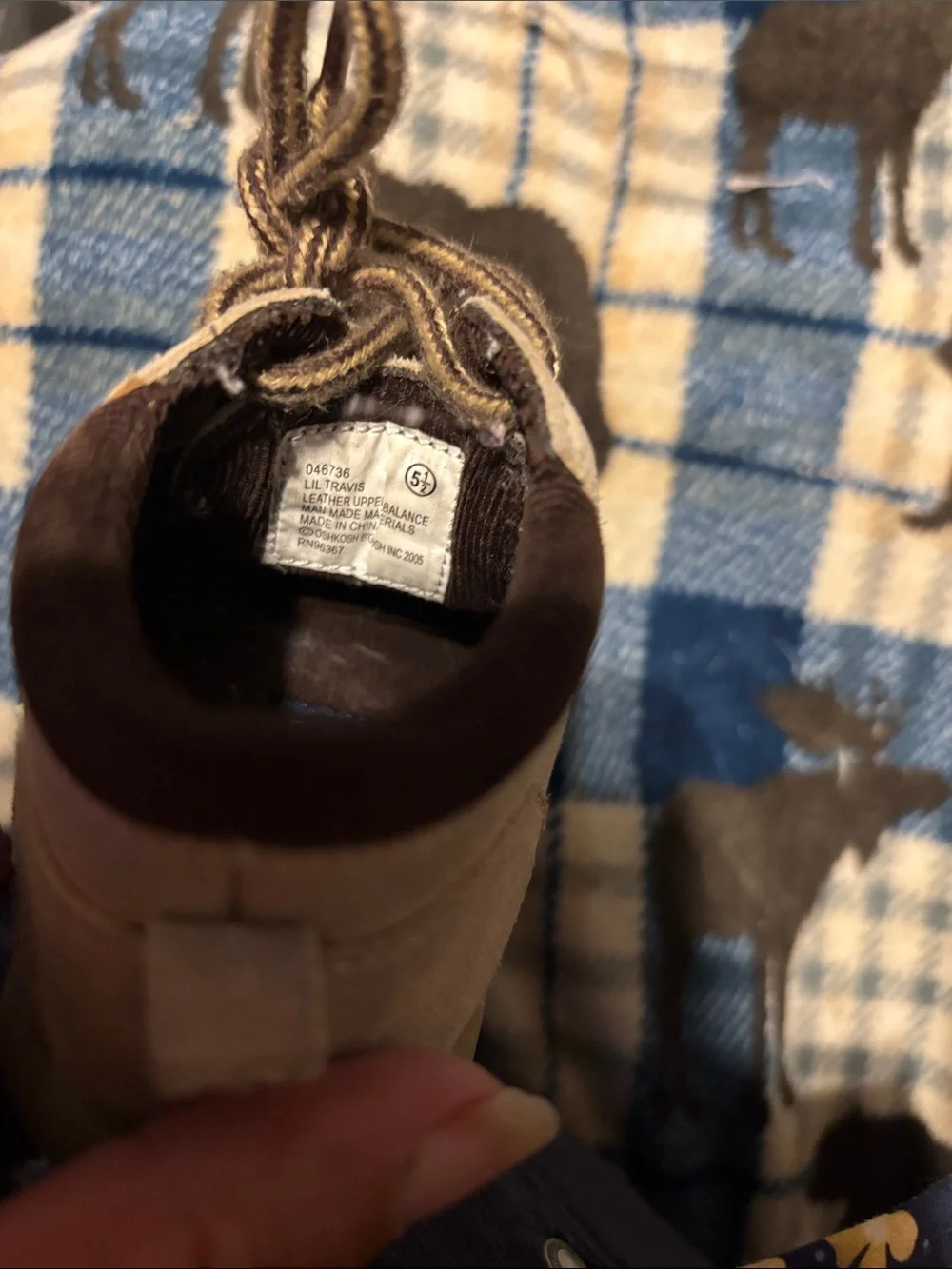 OshKosh B'gosh Tan Suede Baby Walker Shoes
